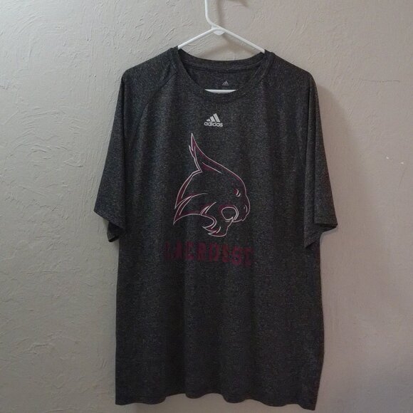 adidas Other - Adidas Texas State Bobcats Men’s XL T-Shirt Gray Athletic Graphic NCAA